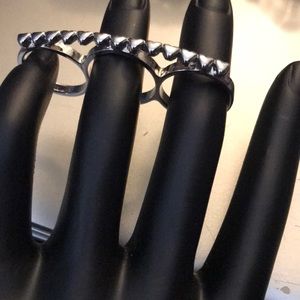 Vintage Hearts Ring Silver Tone Ring